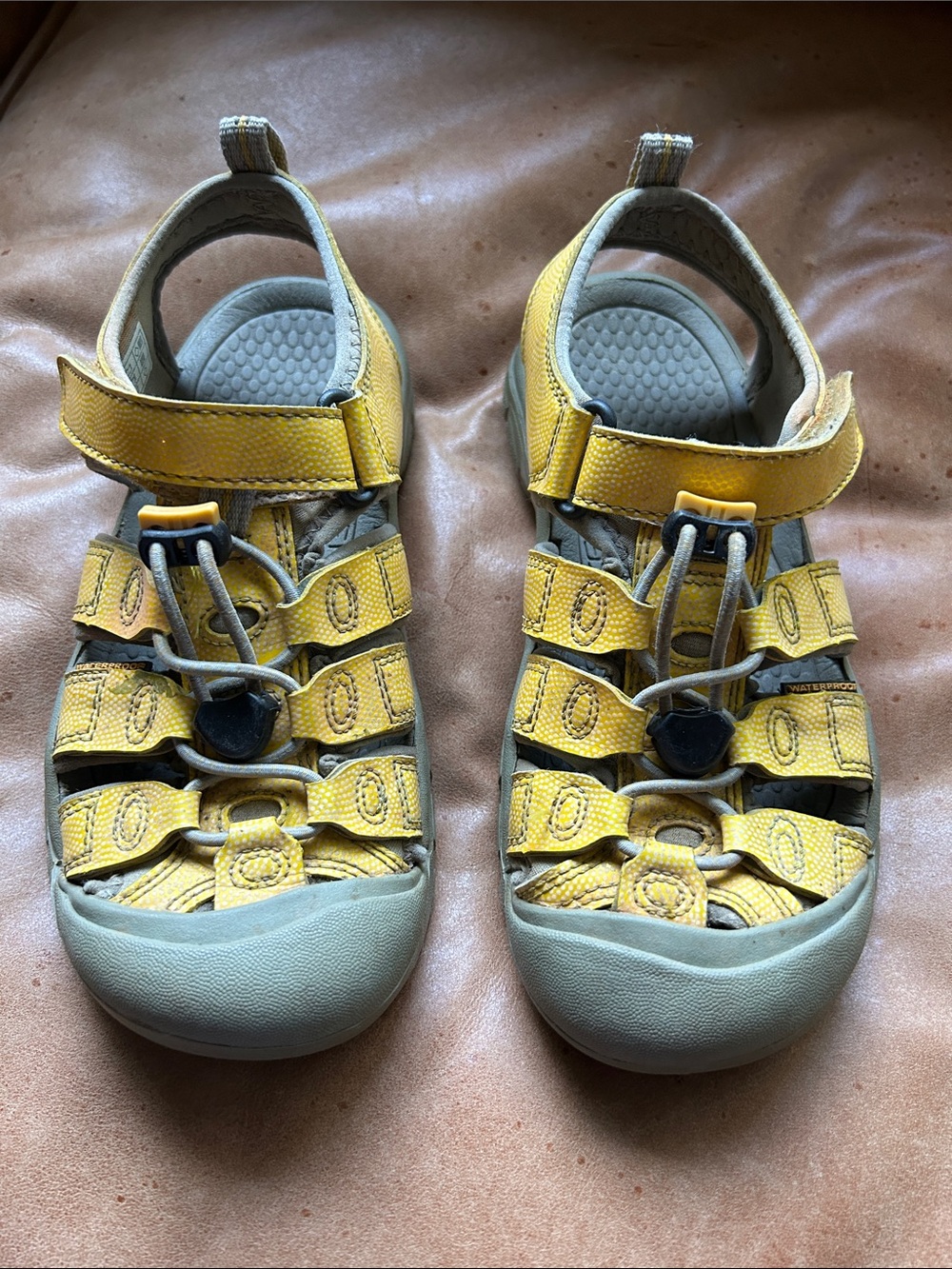 Keen Kids Yellow Closed-Toe Outdoor Sandals
